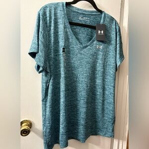 Under Armour Women's Teal V-Neck Tee